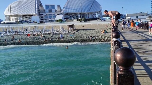 Сочи (Адлер), пляж "чайка" & пляж "олимпийский " смотреть онлайн