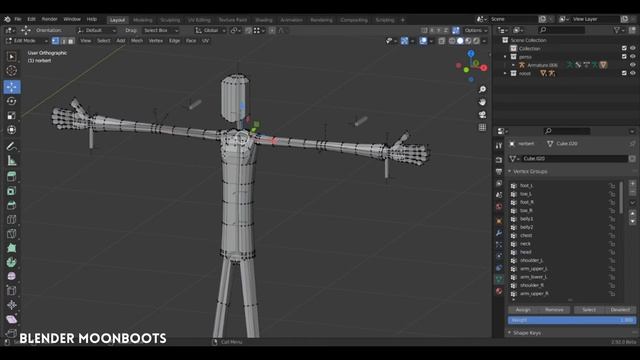 Blender : Le Rigging 1, Quelques Bases du Rigging смотреть онлайн