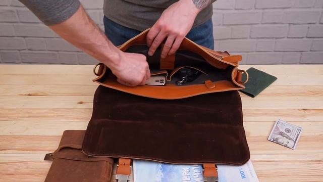 Обзор кожаного портфеля Vintage 14937 смотреть онлайн