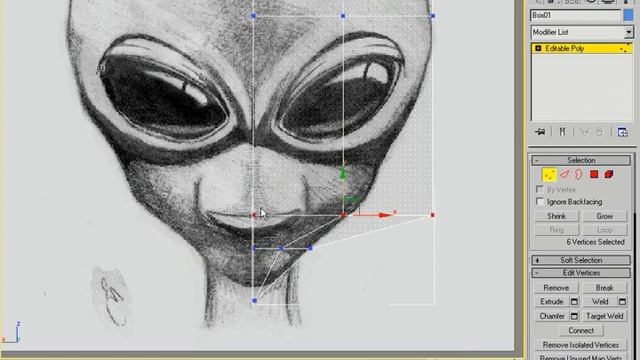 3Ds Max 31 | Polygon Character Modeling | Alien Modeling | Face Modeling | Basic Face | Part 3 смотреть онлайн