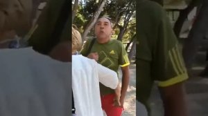 Встреча русского и украинца на отдыхе в Европе