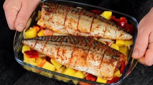 Свежая Скумбрия и Овощи - Это Так Вкусно. Получается Фантастика На Праздничный Стол.