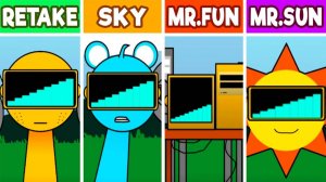 Incredibox Sprunki Retake VS Но все в Sky VS Но все Mr.Fun VS Но все Mr.Sun