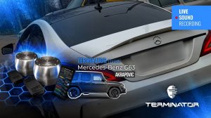 MB CLS 218 с звучанием G63 Akrapovic, электронный выхлоп Terminator