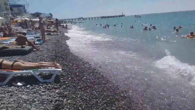 Лазаревское пляж Лазурный 29.08.20 смотреть онлайн