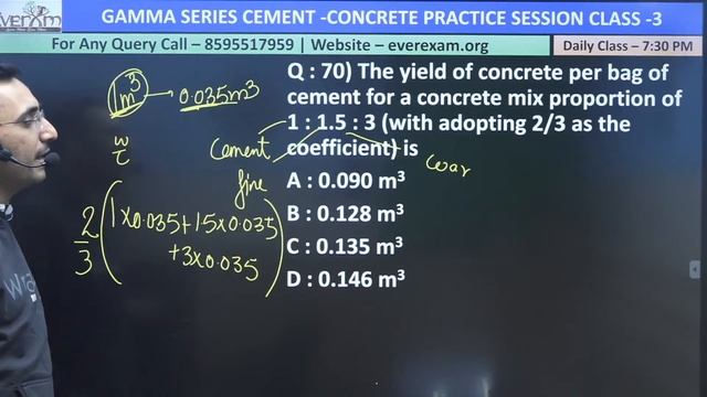 GAMMA SERIES || CONCRETE TECHNOLOGY PRACTICE SET || CLASS -2 || BY AVNISH SIR || AT 7 : 30 PM смотреть онлайн