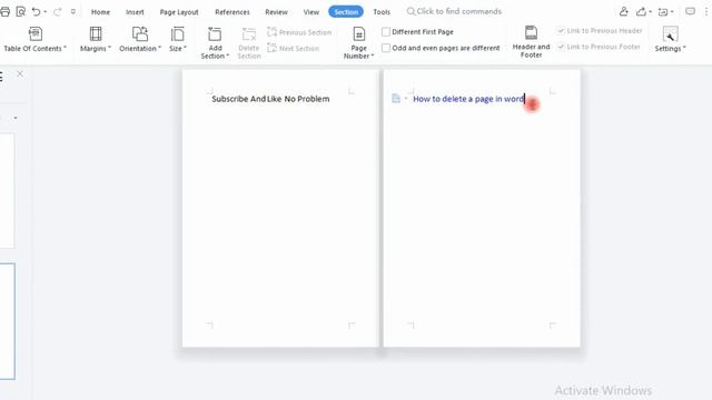 Easy Way To Delete A Page In MS Word | WPS Office