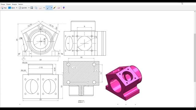 SOLİDWORKS UYGULAMA - 7 смотреть онлайн