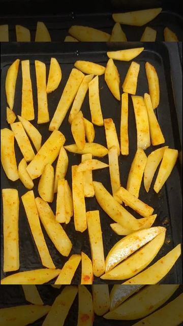 Without Oil Recipe Potatofries #potato #homemade #otg #potatofries