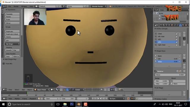 How to use Shape key In Blender 3D Animation Part 44 in Hindi смотреть онлайн