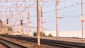 Пляж Якорная щель, Сочи , жд станция Якорная щель, закат, 27 июля 2024