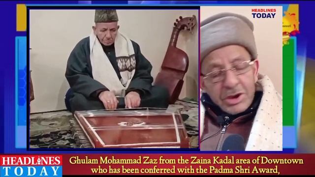 G M Zaz from the Zaina Kadal area of Downtown who has been conferred with the Padma Shri Award, смотреть онлайн