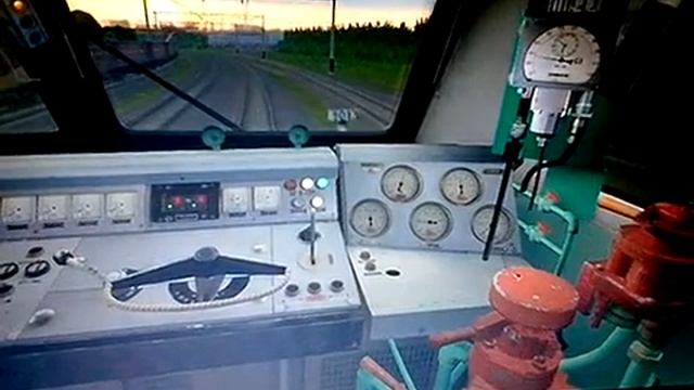 ЧС-8 в ЖД сим) заезд на Казатин-1 смотреть онлайн