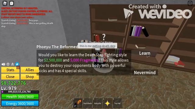 Getting Death Step ~Blox fruits~ смотреть онлайн