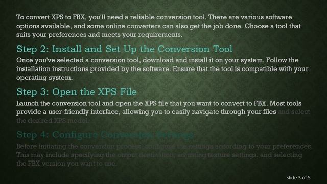 A Guide to Converting XPS to FBX: A Step-by-Step Tutorial смотреть онлайн