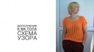 Дополнение к МК топа с рельефным рисунком. Отдельно разбираем схему рисунка (2020г)