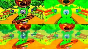 Gummy Bear Song HD (Four Neon + Backwards Version At Once)