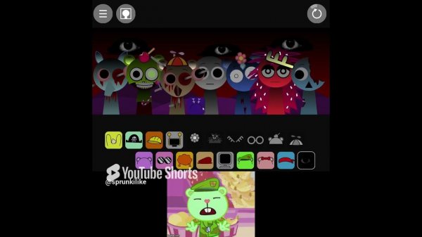 ALL Sprunki X Happy Tree Friends ️ HORROR MOD #funny #sprunki #meme #animation #memes #incredibox