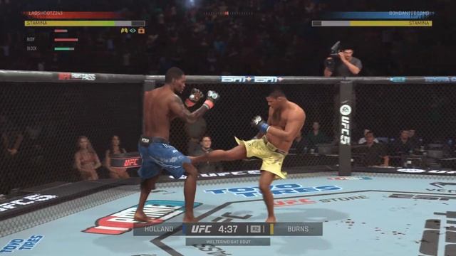 EA SPORTS UFC 5_Бернс красивый нокаут
