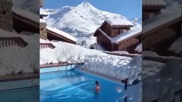 Термо СПА в горах зимой: райское блаженство! ♡ Thermal SPA in winter mountains: it's a Paradise! смотреть онлайн