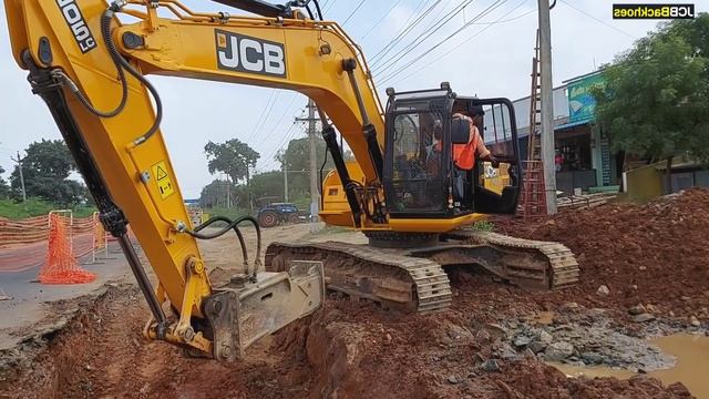 JCB 3dx Backhoe, JCB NXT 205 Excavator Rock Breaking dig Trench 5m depth | JCB смотреть онлайн
