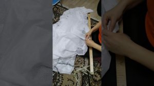 Сшить тюль на складке