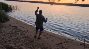 Отдых с палатками на Волге. Кемпинг Олений Бор. Пошумели на славу )))