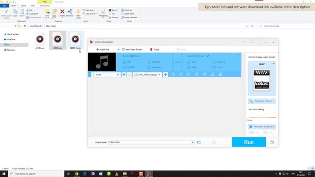 Convert Audio From 48000 To 44100 Hz And 44100 To 48000 Hz