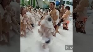Пенное шоу в аквапарке Аквамир Новосибирск