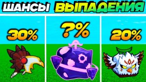 БЛОКС ФРУТС ВСЕ ВЕЩИ с ОБНОВЫ и ШАНСЫ их ВЫПАДЕНИЯ🍈🌊Памяти Бобби посвящается