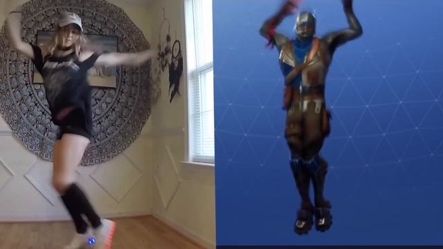 Fortnite Dance "ELECTRO SHUFFLE" in REAL LIFE! (Original Video 2018) смотреть онлайн
