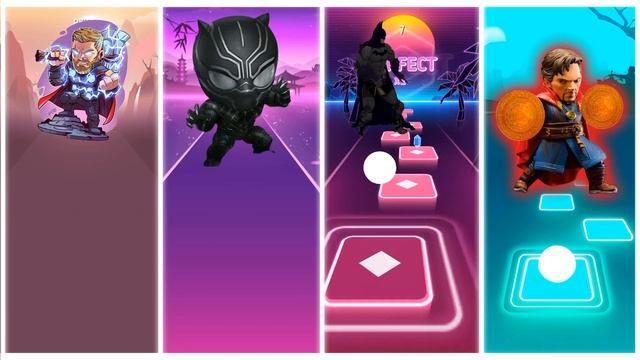Mini Thor Vs Mini Black Panthera Vs Mini Batman Vs Mini Dr Strange смотреть онлайн