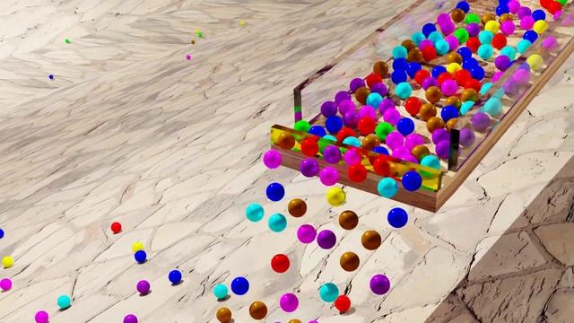 Marble run animation with a excavator and lorry in blender cycles engine смотреть онлайн