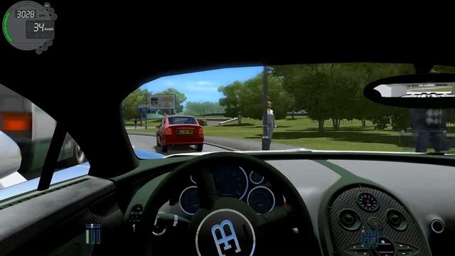 City Car Driving 1.4.1 Bugatti Veyron SS смотреть онлайн