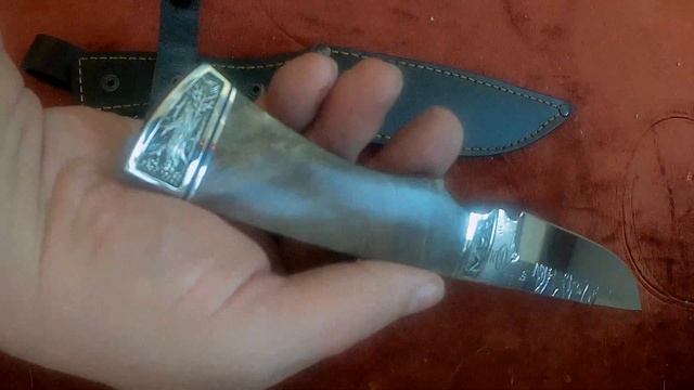 Нож "Турист" (сталь 95х18, стабилизированный кап, мельхиор) https://korenok.ru смотреть онлайн