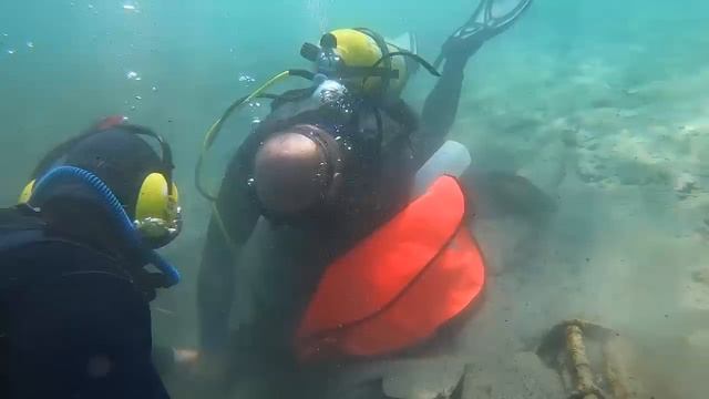 Diver's Find Possible HUMAN BONES in Trash Bins POLICE CALLED!! (Underwater CSI) смотреть онлайн