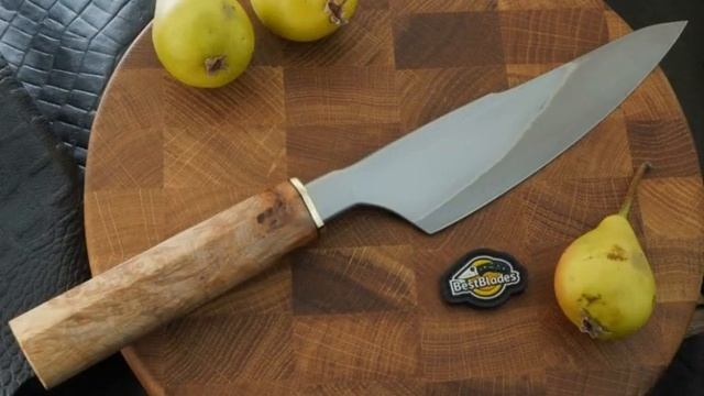 Кухонный шеф нож Xin Cutlery XinCraft 214 мм, сталь 440С San Mai/410, стабилизированный клен XC141 смотреть онлайн