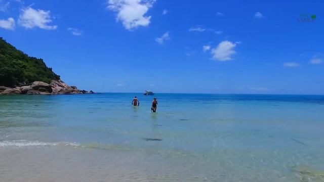 Прогулка по закрытому пляжу отеля Banyan Tree Samui 5* смотреть онлайн