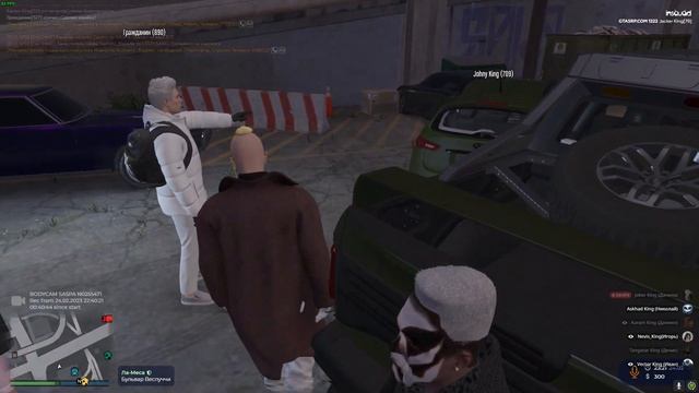 Семья KING на разборках GTA 5 RP INSQUAD