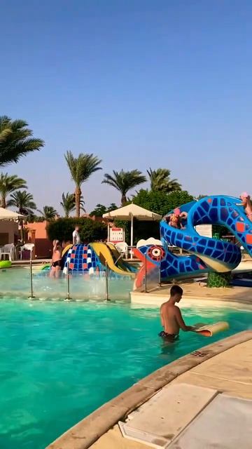 Небольшой аквапарк,отеля Nubian Island#путешествие#подпишись#egypt#redsea# смотреть онлайн