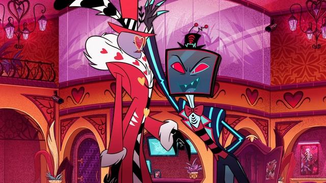 Вокс и Валентино! Озвучка отрывка из 2 серии Отеля Хазбин. #hazbinhotel