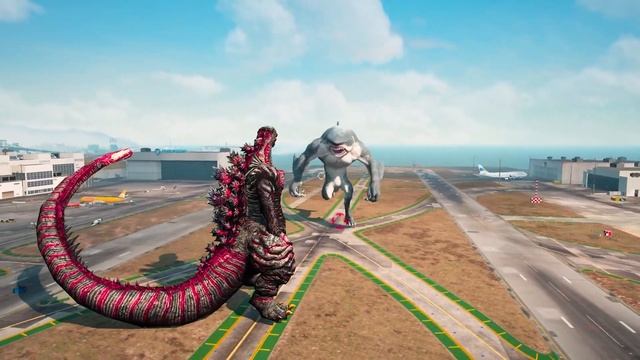 Godzilla 2024, Shin Godzilla vs Mutant Shark, Kong - GTA 5 Mods смотреть онлайн