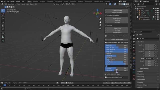 Creare personaggi realistici rapidamente in Blender - Add-on MB-lab смотреть онлайн