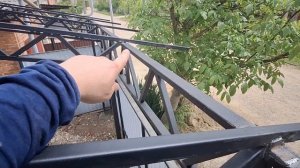 Монтаж ферм. Как собрать навес.