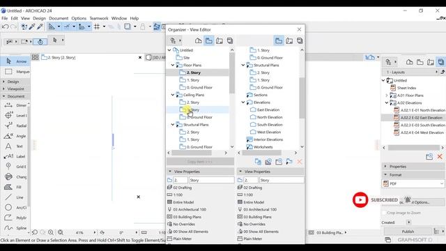 Organiser in Archicad | Organiser in archicad 24 | Archtube смотреть онлайн