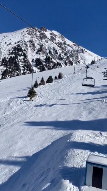 Ski resort Shymbulak. Almaty. Kazakhstan. Горнолыжный курорт Шымбулак. Казахстан. Алматы. смотреть онлайн