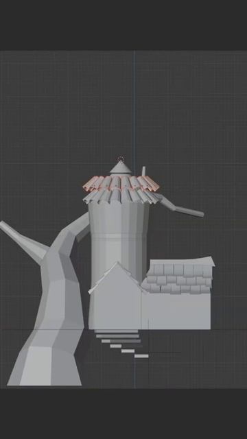 Quick stylized roof tiles in #blender3d #shorts #3dmodeling смотреть онлайн