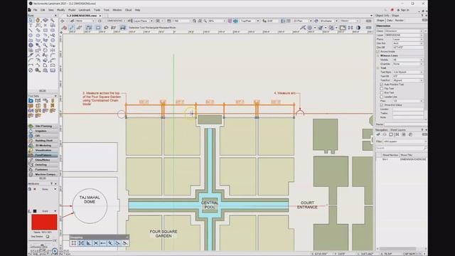5.2b Constrained linear dimension tool - Vectorworks 2023 смотреть онлайн