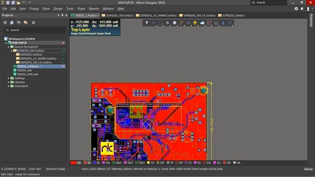 Altium PCB Design 3D View of PCB смотреть онлайн