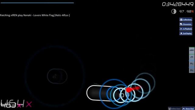 osu! Nanaki - Lovers White Flag [Halic-AR10-] = 97,75% смотреть онлайн